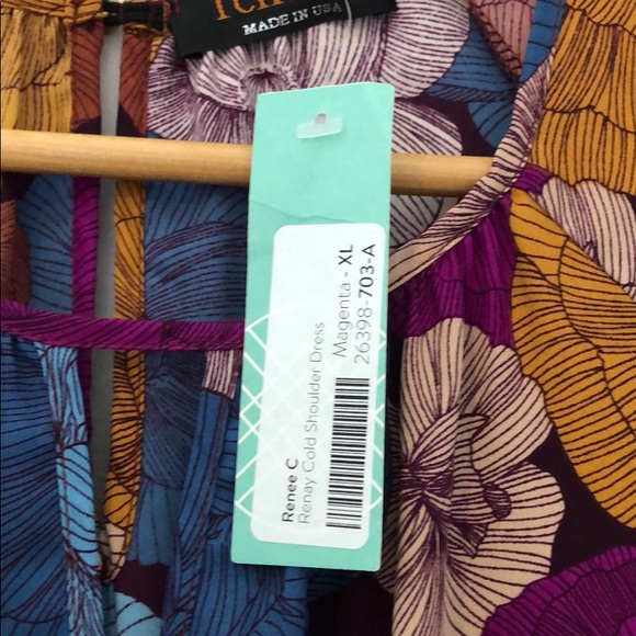 Renee C floral dress size XL NWT - Picture 5 of 6